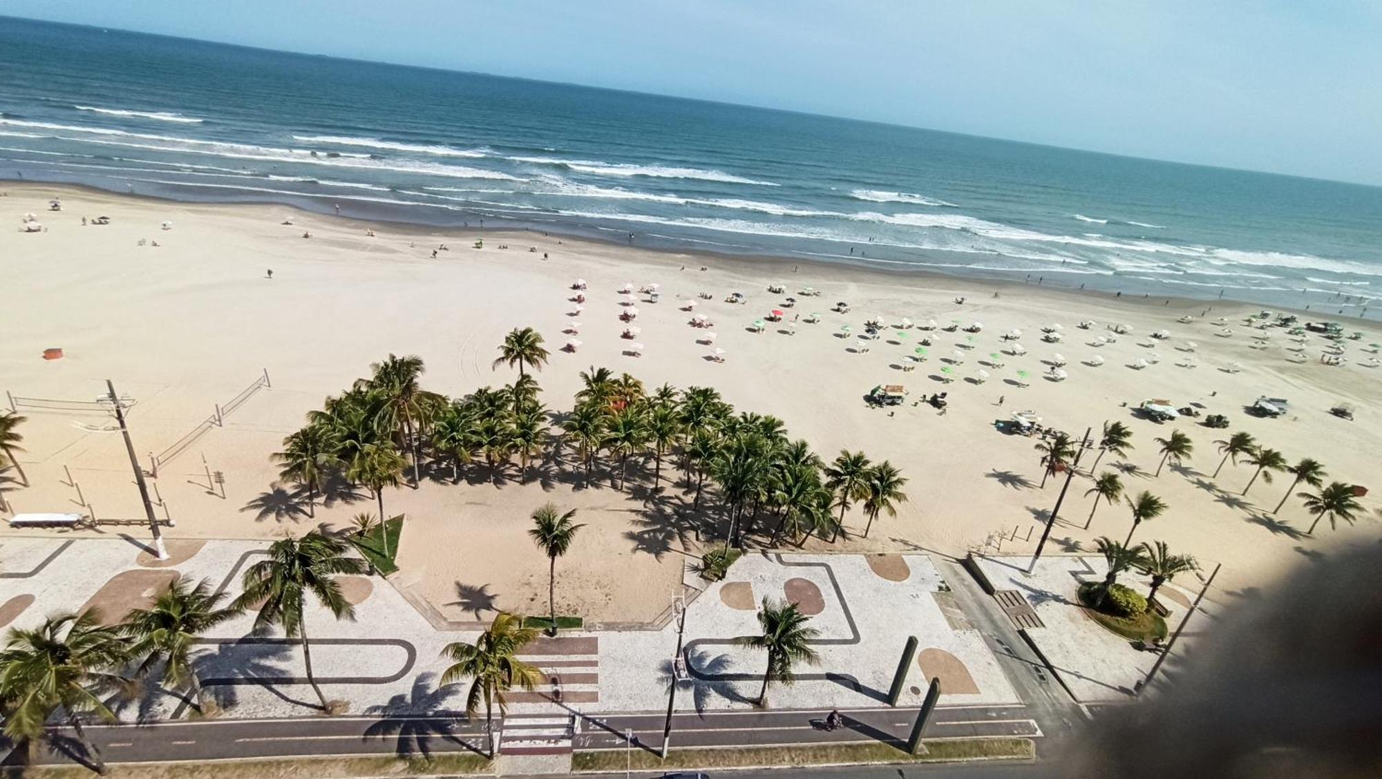 Apartamento De Frente E Com Vista Para O Mar Praia Grande  Eksteriør bilde