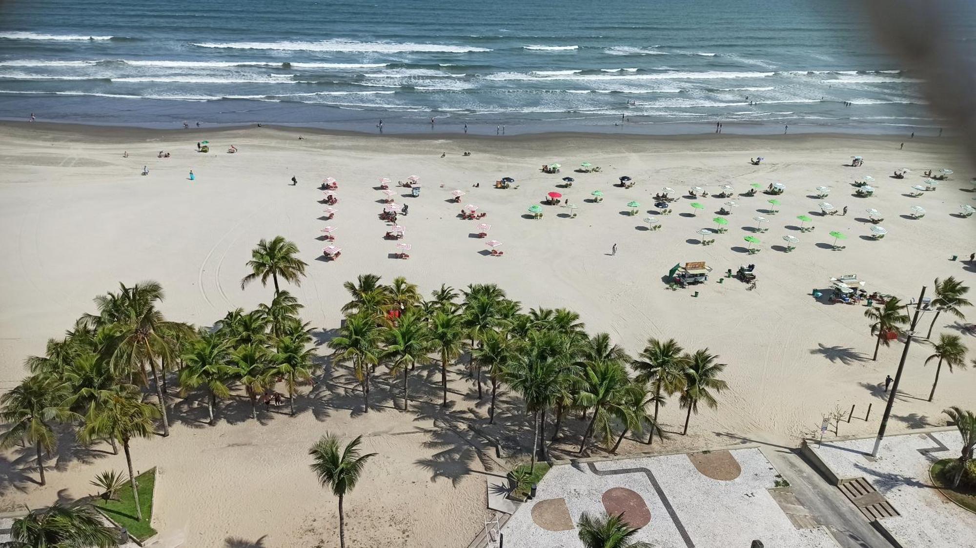 Apartamento De Frente E Com Vista Para O Mar Praia Grande  Eksteriør bilde